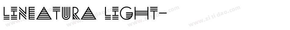 Lineatura Light字体转换